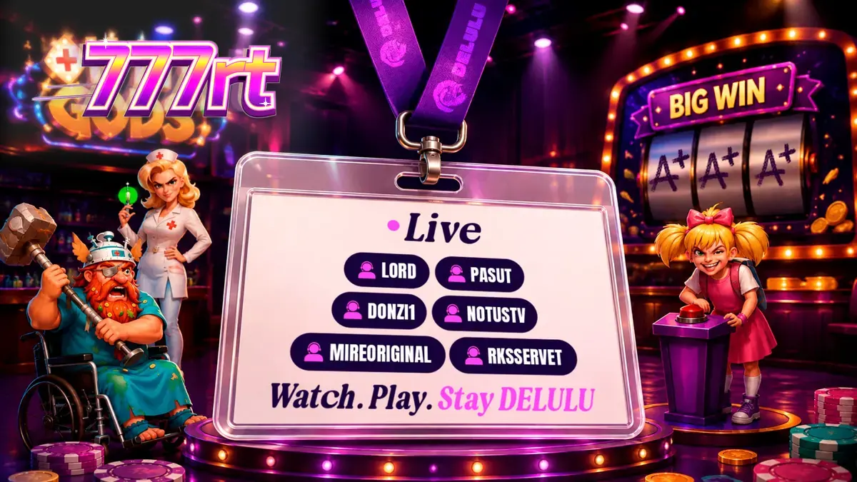 Tampilan antarmuka permainan slot interaktif dari DELULU Gaming yang menarik perhatian para streamer.